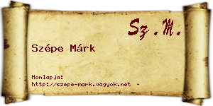 Szépe Márk névjegykártya